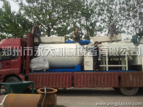 全自動玻化微珠無機保溫砂漿生產線發貨現場